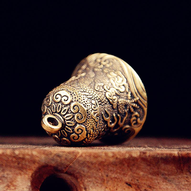 Vintage Collectible Bells - Lonceng Kuningan Antik Ukiran Naga Totem