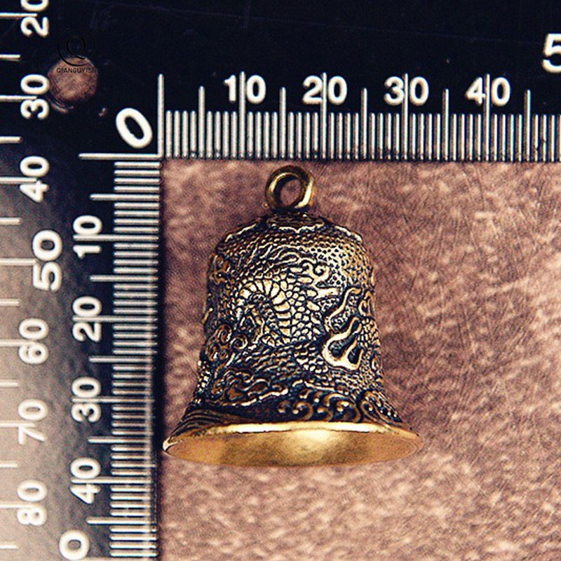 Bel kuningan antik ukiran naga - Vintage Collectible Bells ulasan dan harga