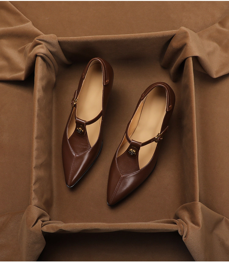 Sepatu Mary Jane Ujung Runcing - Vintage And Collectible ulasan dan harga