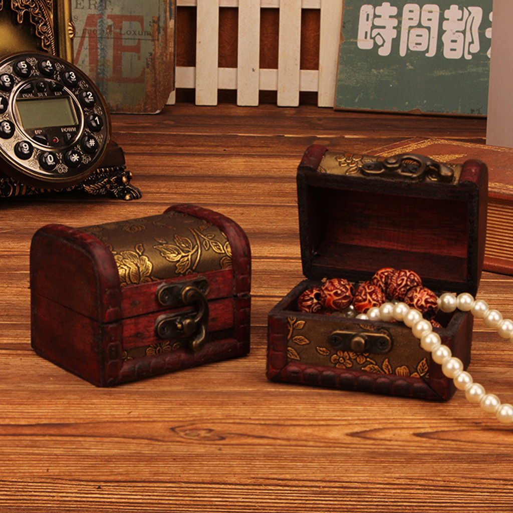 Kotak Perhiasan Kayu Antik Gay - Vintage Item ulasan dan harga