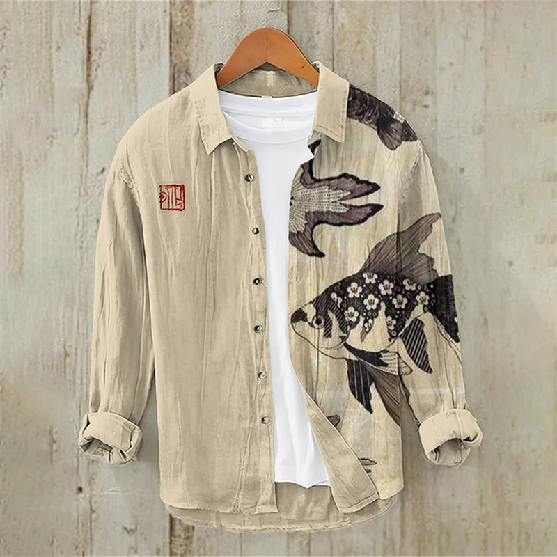Kemeja Lengan Panjang Linen Mo - Vintage Collectible Shop ulasan dan harga